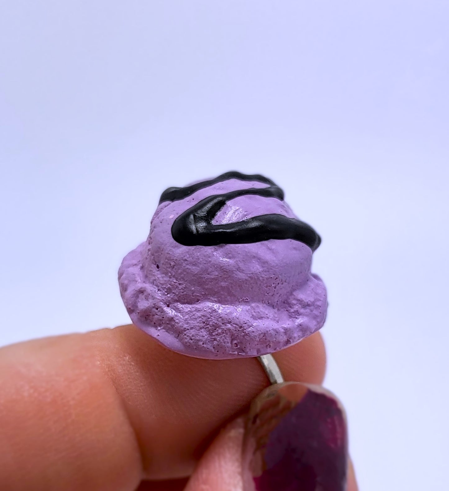 Purple and Black Ice Cream Ring