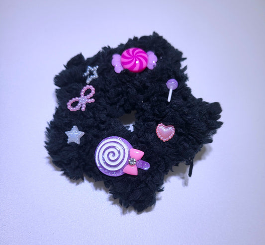 Purple Candy Fluffy Clip