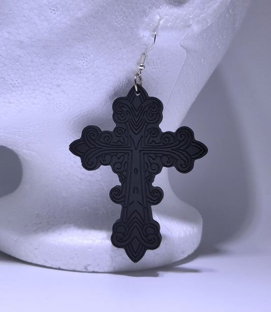 Gothic Cross Earrings