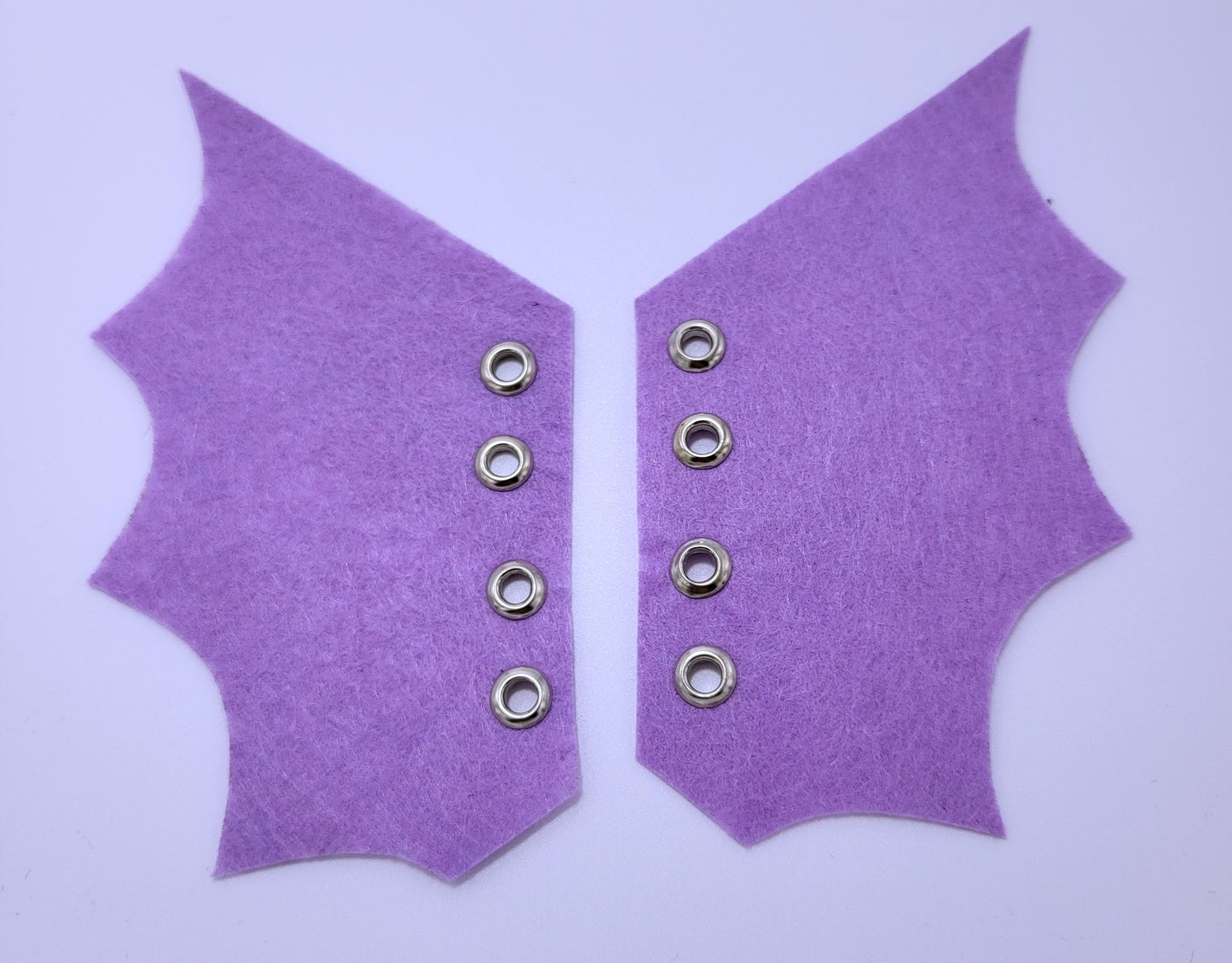 Purple Bat Shoe Wings