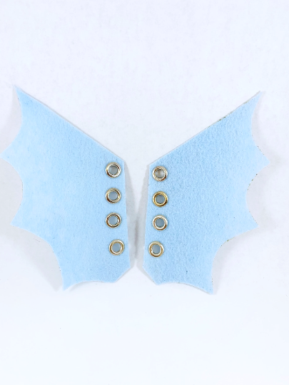 Blue Bat Shoe Wings