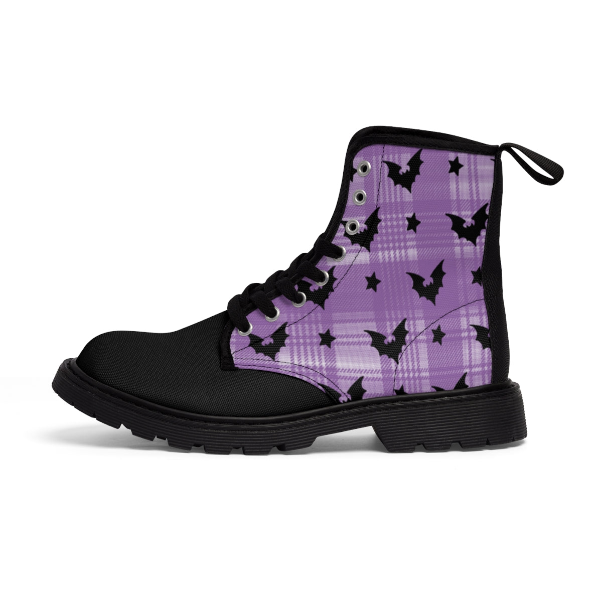 Women's Plaid Bat Boots