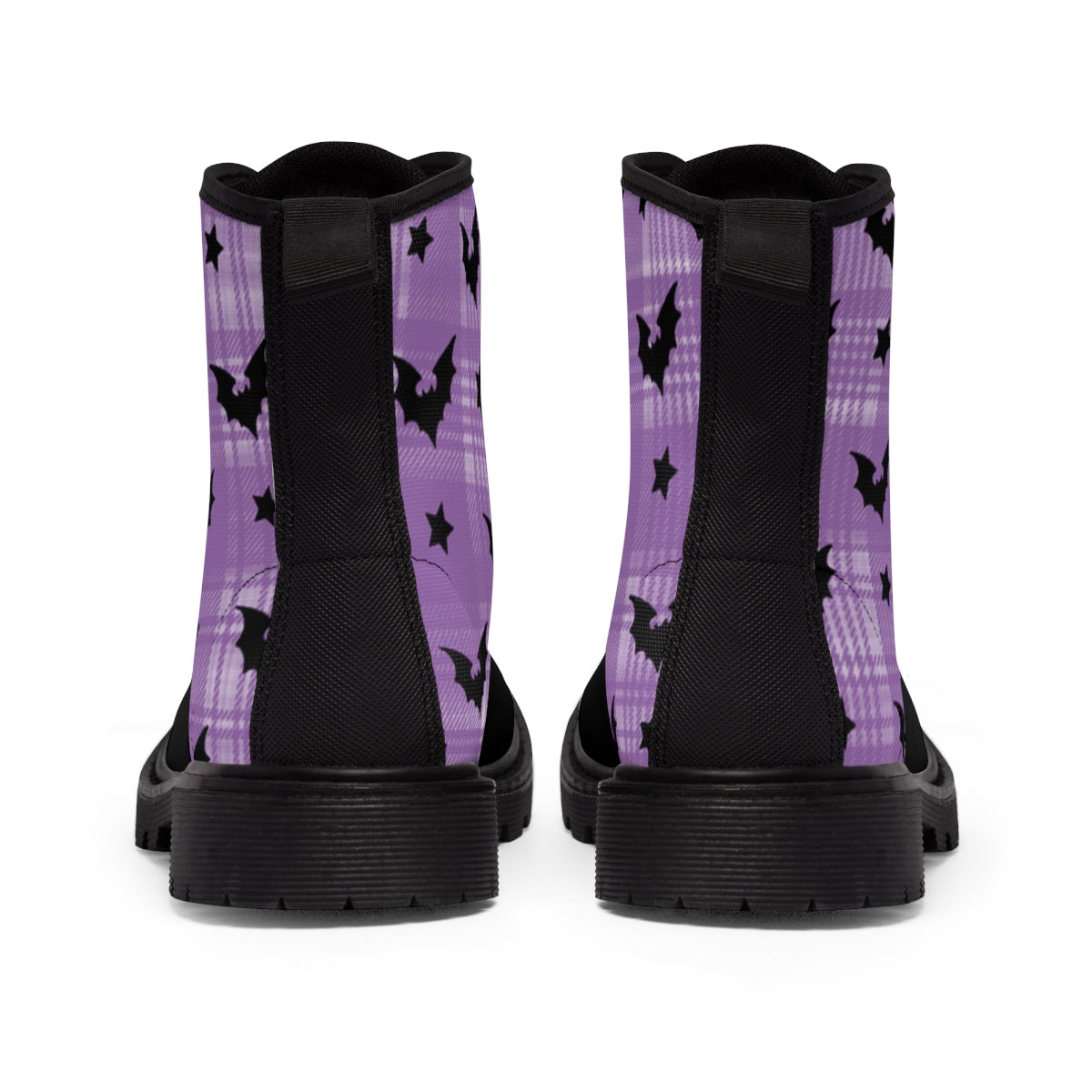 Women's Plaid Bat Boots