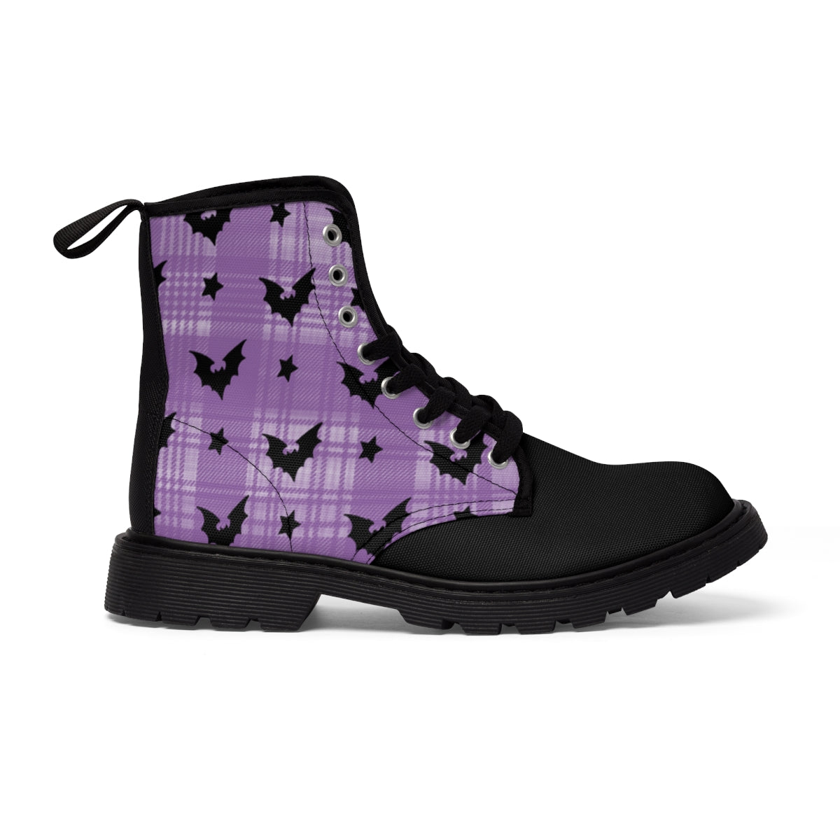 Women's Plaid Bat Boots