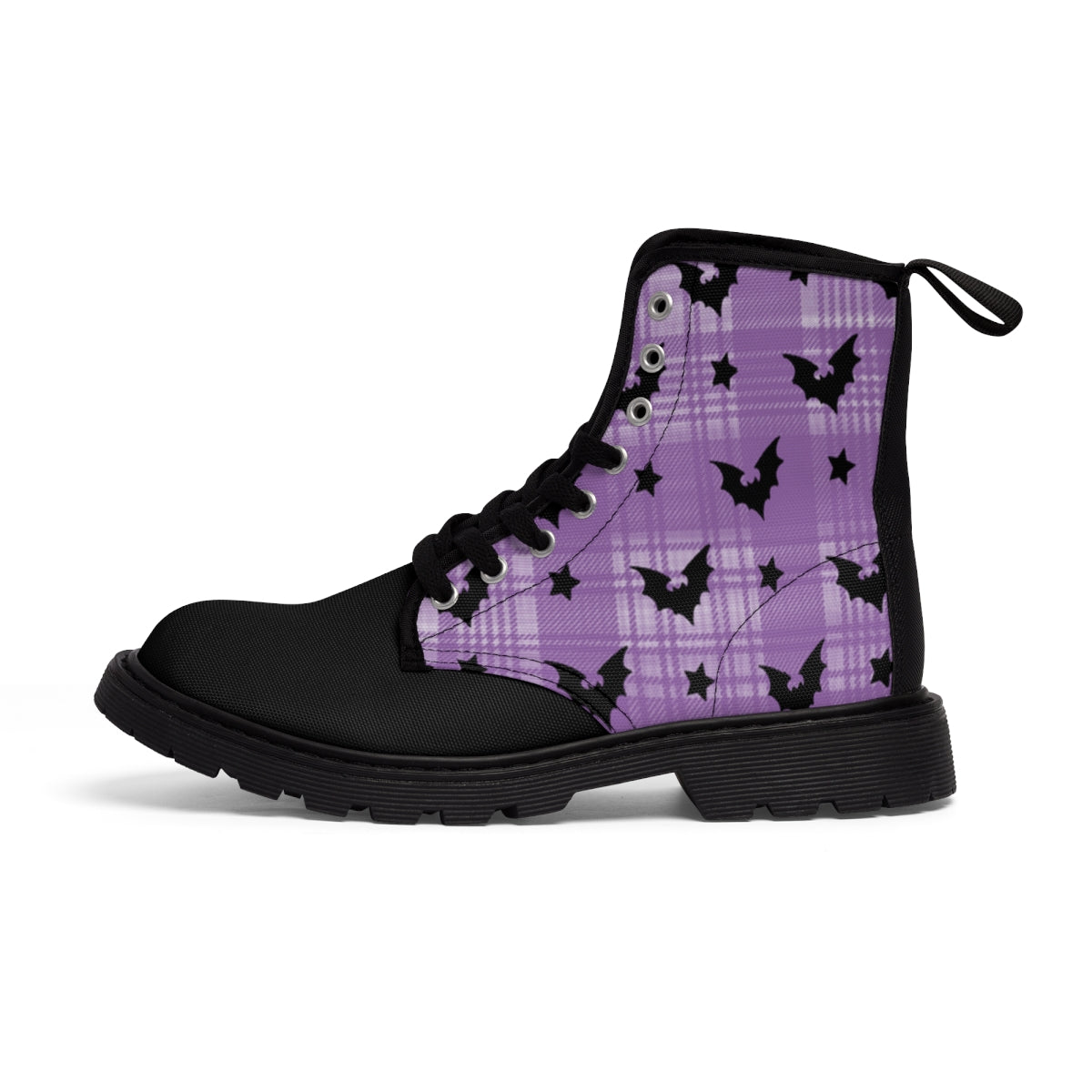 Women's Plaid Bat Boots